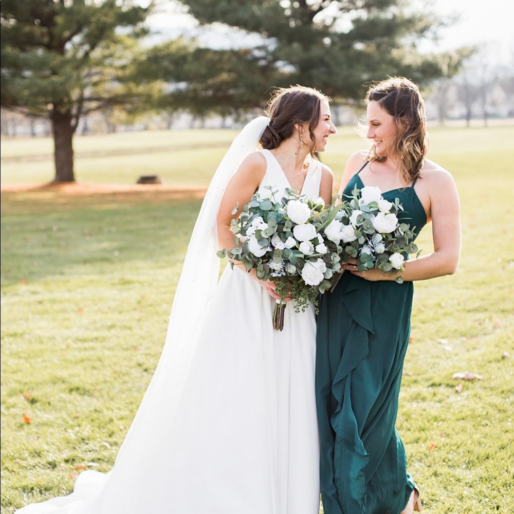 Azazie Naeem Bridesmaid Dress in Pine